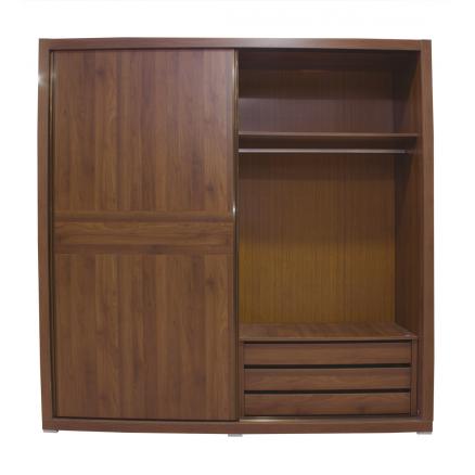 Armario 2 puertas correderas en Nogal Memphis | Rapimueble