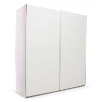 Armario de 2 puertas correderas blanco mate 180cm