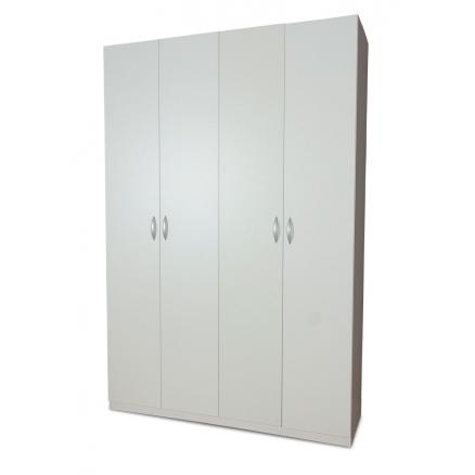 calculadora Auroch Llamarada Armario 4 puertas blanco de gran capacidad | Rapimueble