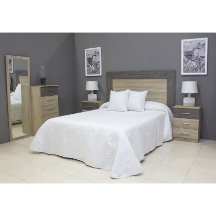 dormitorio de matrimonio en roble cambrian roble oscuro conjunto