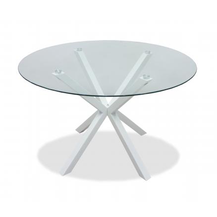 Mesa de comedor, mesa redonda, mesa en blanco