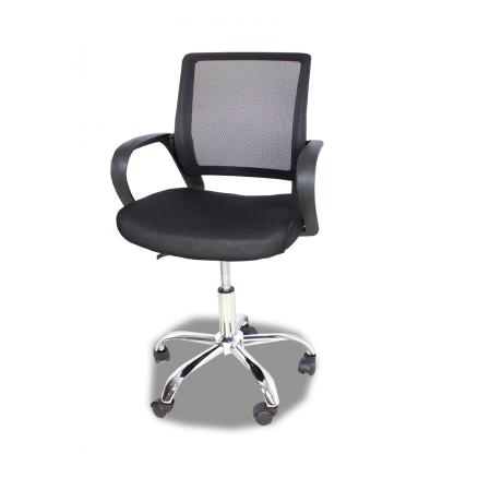 sillas mesa escritorio color negro ruedas brazos