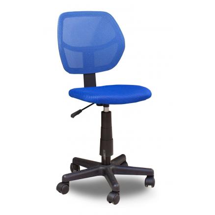 silla juvenil color azul giratorio y ajustable