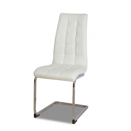 sillas muebles de salon asiento tapizado en blanco