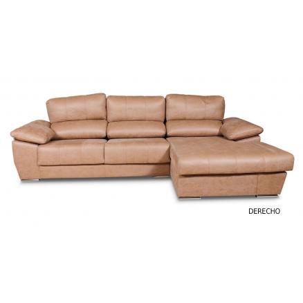 sofas chaiselongue derecha beige 3 plazas arcón muebles