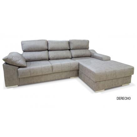 chaiselongue derecha izquierda moderno gris cómodo