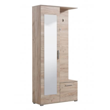 Mala suerte Automáticamente líquido Mueble recibidor con espejo en roble | Rapimueble