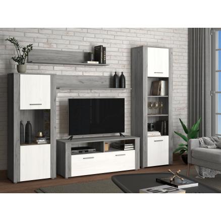 composición, blanco, gris