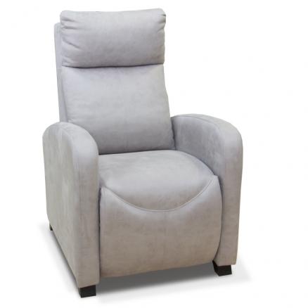 sillon relax manual gris cemento moderno sillones
