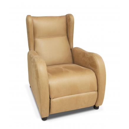 sillon relax automatico en beige cuero sofa barato