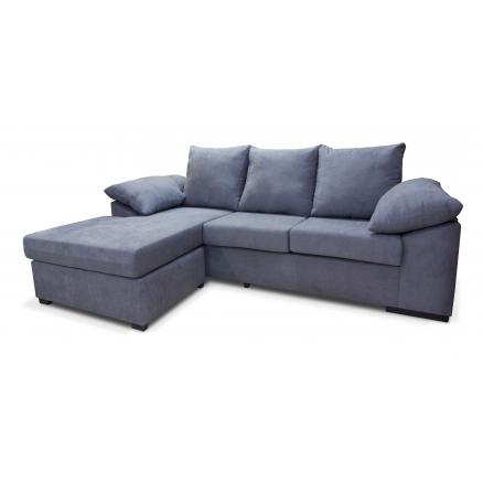 chasielongue sofa comodo en gris azulado reversible