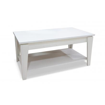 mesa centro elevable blanco poro salones muebles baratos