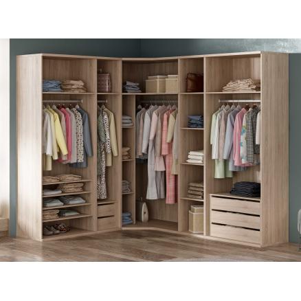 armario vestidor roble cambrian moderno modular