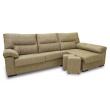 chaiselongue reversible de 3 plazas en beige cómodo