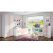 estante diáfano en blanco rosa muebles juveniles