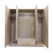 Armario 4 puertas abatibles 2 cajones Roble tirador roseta, 200x232x52 cm -  Mueblam