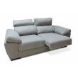 sofa 3 plazas en color gris descanso asiento extraibles