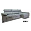 sofá chaiselongue en gris sofa cama con patas