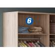 armario vestidor roble cambrian moderno modular