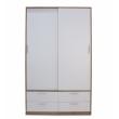 blanco poro roble cambrian armario 2 puertas 4 cajones muebles baratos