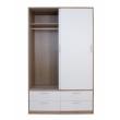 blanco poro roble cambrian armario 2 puertas 4 cajones muebles baratos
