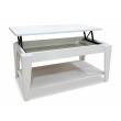 mesa centro elevable blanco poro salones muebles baratos